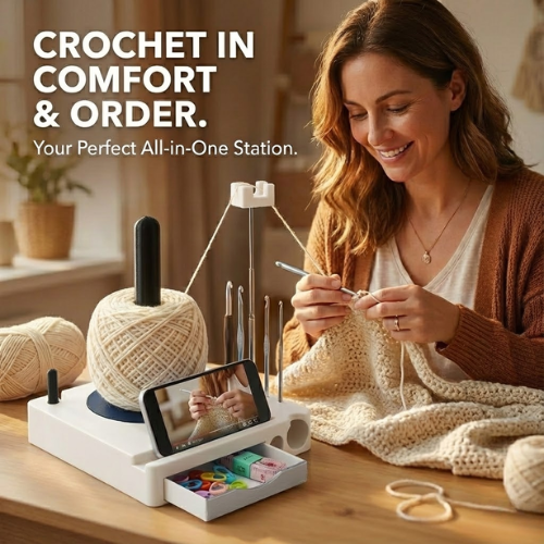 Portable Yarn Spool Organizer Box